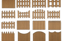 Dekoratív kerítés fafajok (fotó)