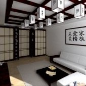 Tervezés egy lakás a japán stílusú (japán) Tervezés egy lakás a japán stílusú
