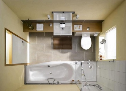 Fürdőszoba Design 5 négyzetméter (25 fotó) - gondolatok, ötletek, világítás, díszítő elemek, videó