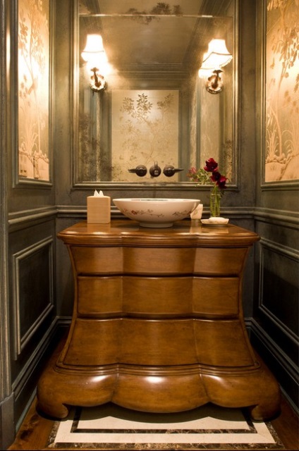 Fürdőszoba tervezés klasszikus stílusban 120 fotók