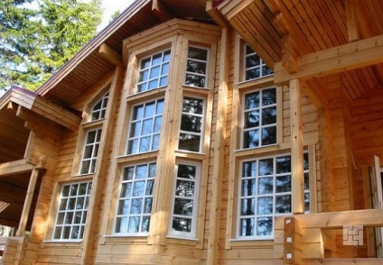 Házak fából - fotó projektek, különösen az építőipari