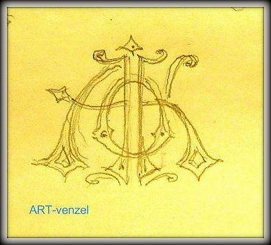 Család monogram monogram (pass végrehajtása munkánk) Family monogram monogram