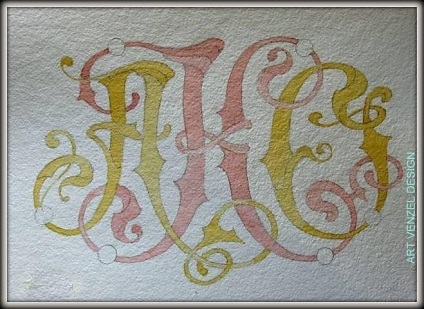 Család monogram monogram (pass végrehajtása munkánk) Family monogram monogram