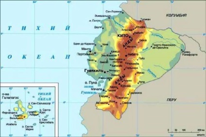 Hol vannak az Andok-hegység térkép, amelyen a kontinens (szezonban 2017)