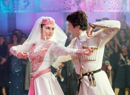 Grúz esküvői ősi hagyományok és szokások, a videó és tánc