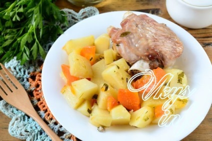 Törökország és a burgonya a sütőben a lyukba recept fényképpel (sütő) Törökország és a burgonya a sütőben a lyukba recept egy fotó