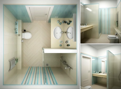 Belső kis fürdőszoba a legjobb ötletek kialakítása a szoba