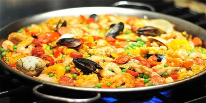Spanyol paella, hogyan kell főzni otthon