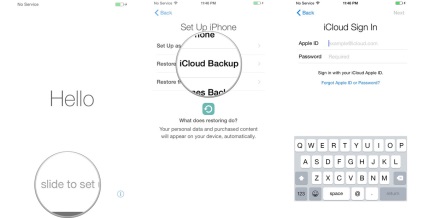 Hogyan továbbítsa az adatokat a régi és az új iPad (új) Hogyan továbbítsa az adatokat a régi és az új iPad