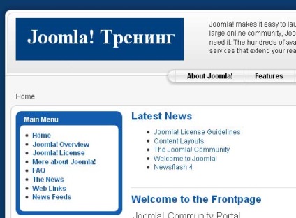 Hogyan változtassuk meg a logó egy standard joomla template, egy ötlet, hogy egy sikeres projekt