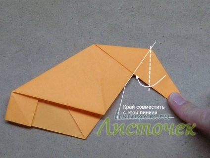 Hogyan készítsünk egy shell papírból (tomoko fuse), levél