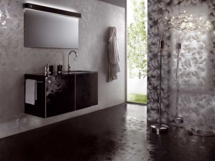 Gyönyörű bélelt kerámia fürdőszoba