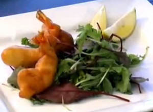 Garnélarák tésztában recept (lefolyni a felesleges olajat) Prawns tésztában receptek