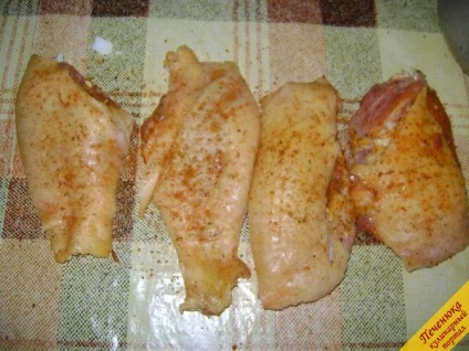 Csirke lábak burgonyát egy hüvely (lépésről lépésre recept fotók)