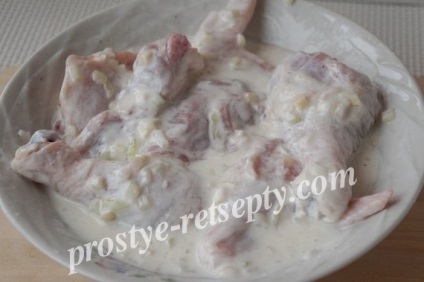 Csirke joghurt pot a sütőben recept egy fotó