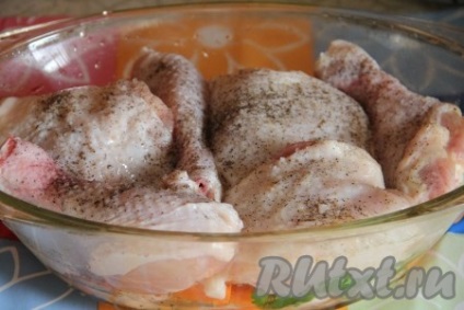 Csirke sült fokhagymás - recept fotókkal