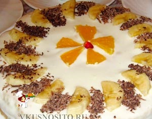Könnyű tejföl torta (cake) Egyszerű torta készült tejföl
