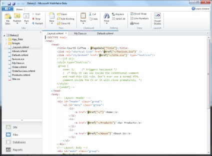 Microsoft WebMatrix - csali