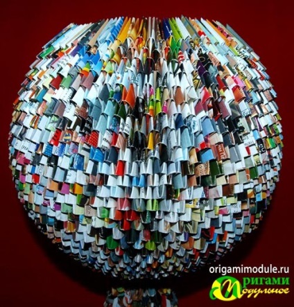 Moduláris origami samovar (samovar) Moduláris origami szamovár