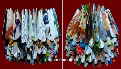 Moduláris origami samovar (moduláris technika origami) Moduláris origami szamovár