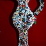Moduláris origami szamovár (behelyezett modulokkal változások) Moduláris origami szamovár