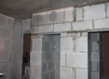 Beépítése gipszkarton válaszfal blokk technológia erekció a falak és a válaszfalak