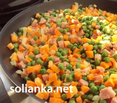Sárgarépa és zöldborsó francia (sárgarépa) Sárgarépa és zöldborsó francia