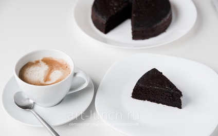 Nagyon fekete csokoládé torta - lépésről lépésre recept fotók