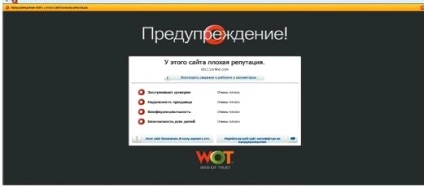 Az egyik legjobb plugins WOT - védelem az interneten (set) Az egyik legjobb plugins WOT - védelem az interneten