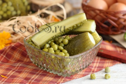 Uborka zöldborsóval télen - lépésről lépésre recept fotókkal, konzervipari (uborka zöldborsóval télen) Uborka zöldborsóval télen - lépésről lépésre recept fotókkal, konzervipari
