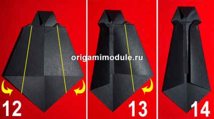 Origami ing nyakkendő a papír (papír) Origami ing és nyakkendő papírból