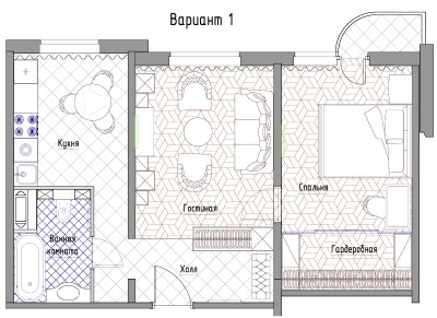 3 szobás lakás Pereplanirovka Hruscsov tégla és panel építési