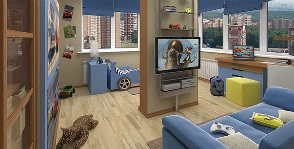 Re-tervezés kopeck darab három rubel jegyzet (belső egy hálószobás apartman) Re-tervezés kopeck darab treshku