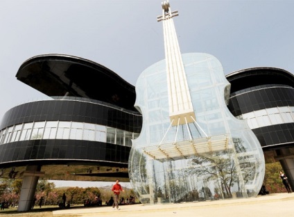 Piano ház - egy zenei épült Kínában hallgatói projektek