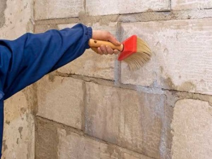 Плитка на бетонну стіну укладання на газобетон і пеноблок