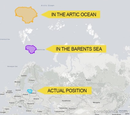 Miért megjelenítéséhez hamis méretei országok térképeken