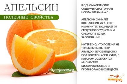 Orange előnyök - a hasznos narancs az egészséges test