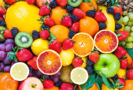 Öt gyümölcsök könnyen tisztítható