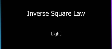 Munka fény - az inverz négyzetes törvény