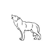 Színező Wolf (színezés) farkas színező