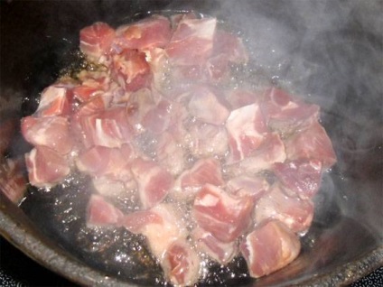 Omlós pilaf sertéshús - lépésről lépésre recept fotók