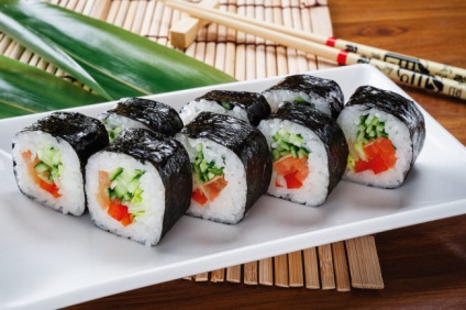 Rice ecet, mint helyettesíteni lehet otthon sushi, tekercs és egyéb dolgok; alma, sima