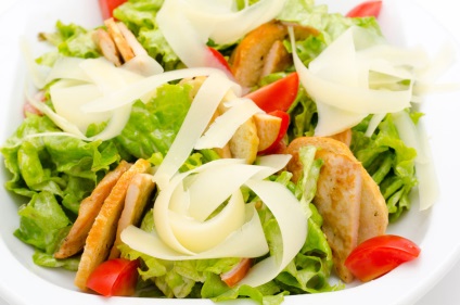 Cézár saláta sonkával - recept (saláta) Cézár saláta sonkával - recept
