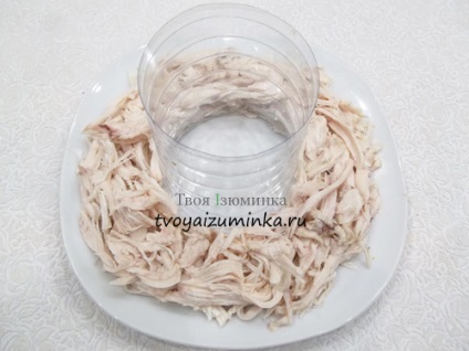 Saláta - gránát karkötő - csirkével klasszikus recept egy fotó