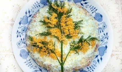Салат мімоза з горбушей ^ класичний рецепт з фото (горбушей) Салат мімоза з горбушей ^ класичний рецепт з фото