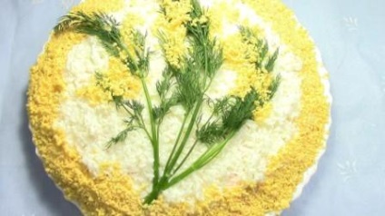 Салат мімоза з горбушей ^ класичний рецепт з фото (класичний) Салат мімоза з горбушей ^ класичний рецепт з фото