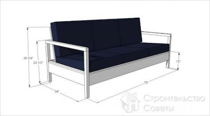 Self-termelés egyszerű kanapé