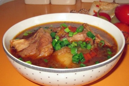 Shurpa sertéshús recept, egészséges ételek fotók