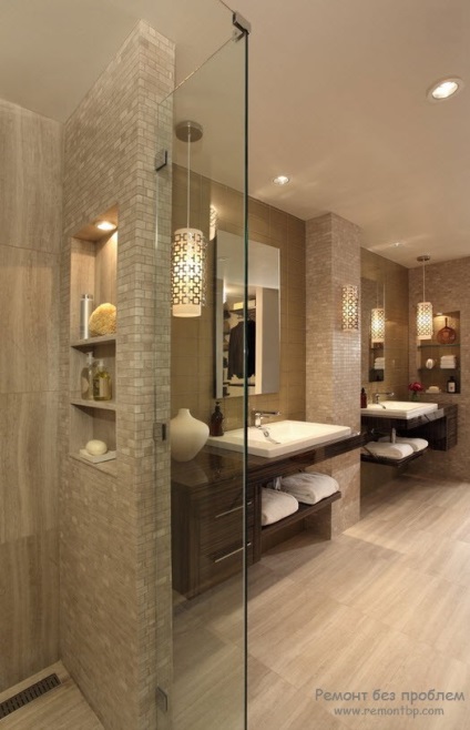 Modern fürdőszoba tervezés, 50 tervezési ötletek elegáns fürdőszoba