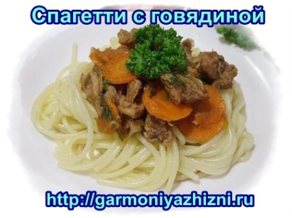 Spagetti marhahús